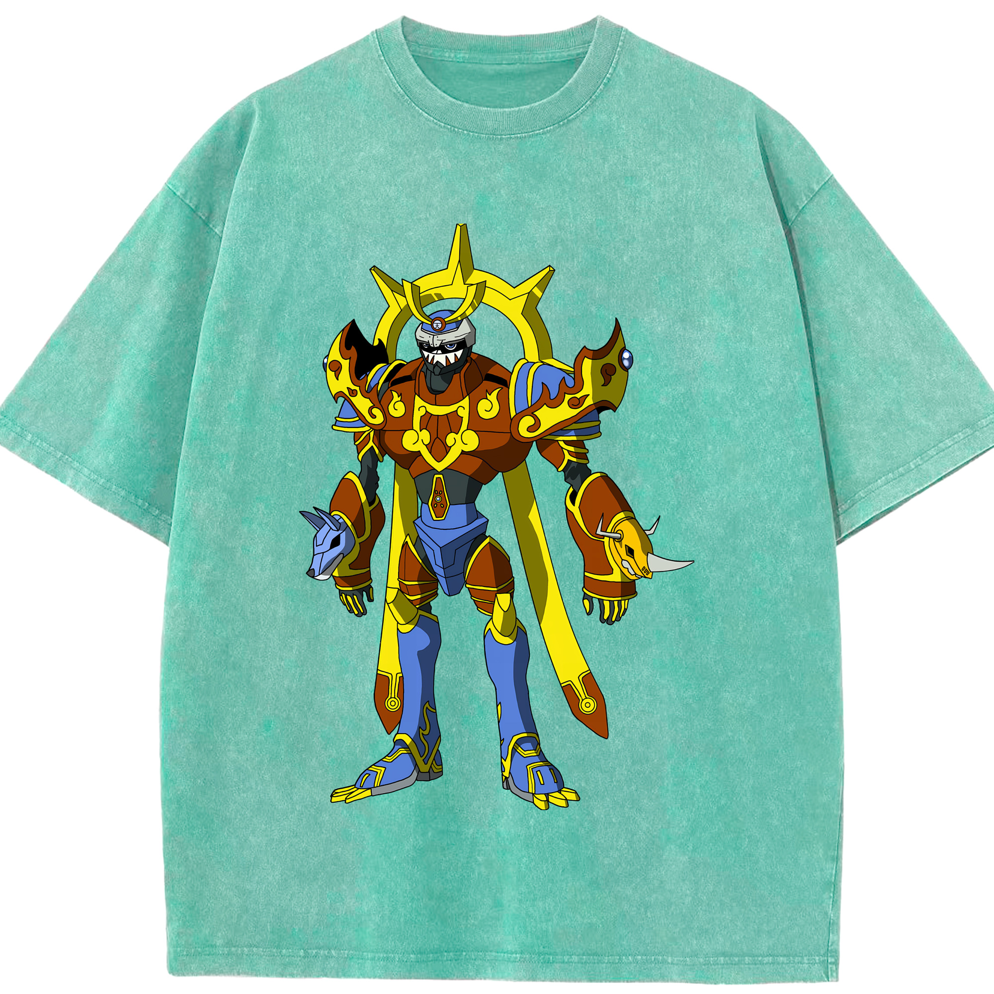 （画像用） Digimon デジタルモンスター/デジモン 綿100% ヴィンテージ風 半袖Tシャツ（フロントプリント）
